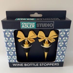Jonathan Adler Gold Bow Wine Stoppers